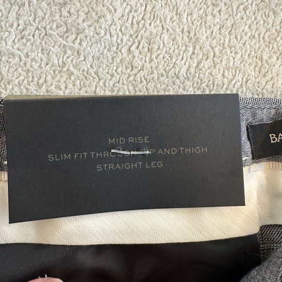 Banana Republic Charcoal Checkered Pants - Size 8 - Picture 4 of 14